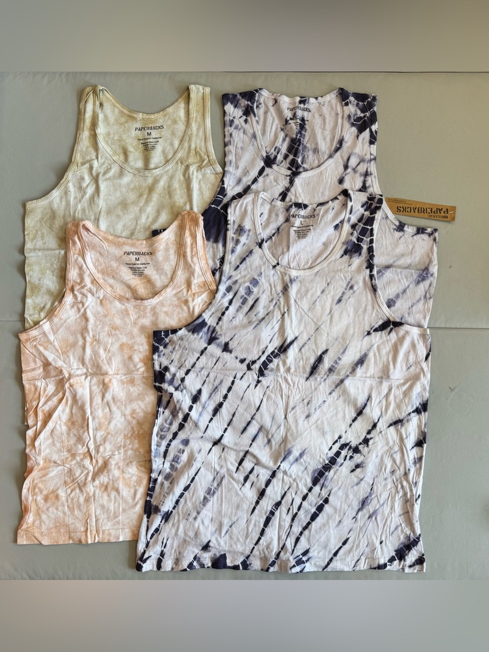 Bundle of (4) Original Paperbacks "The Dye" Tank Tops